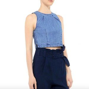 3x1 Cropped Denim Tank Top Vintage